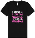 Load image into Gallery viewer, Too Young To Be A Grandma Unisex V-Neck Shirt
