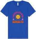 Load image into Gallery viewer, Forever Chasing Sunsets Unisex V-Neck Shirt
