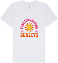 Load image into Gallery viewer, Forever Chasing Sunsets Unisex V-Neck Shirt

