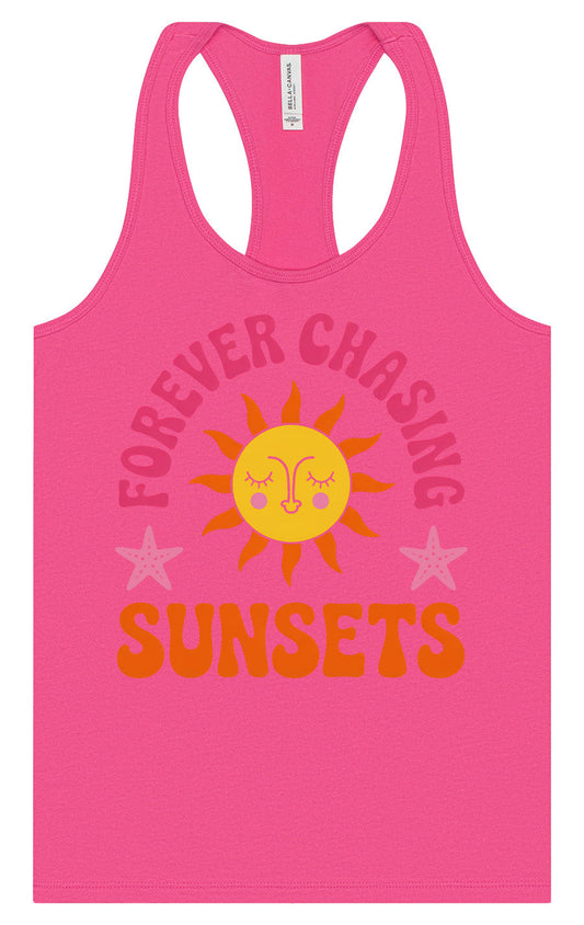Forever Chasing Sunsets Women's Racerback Tank