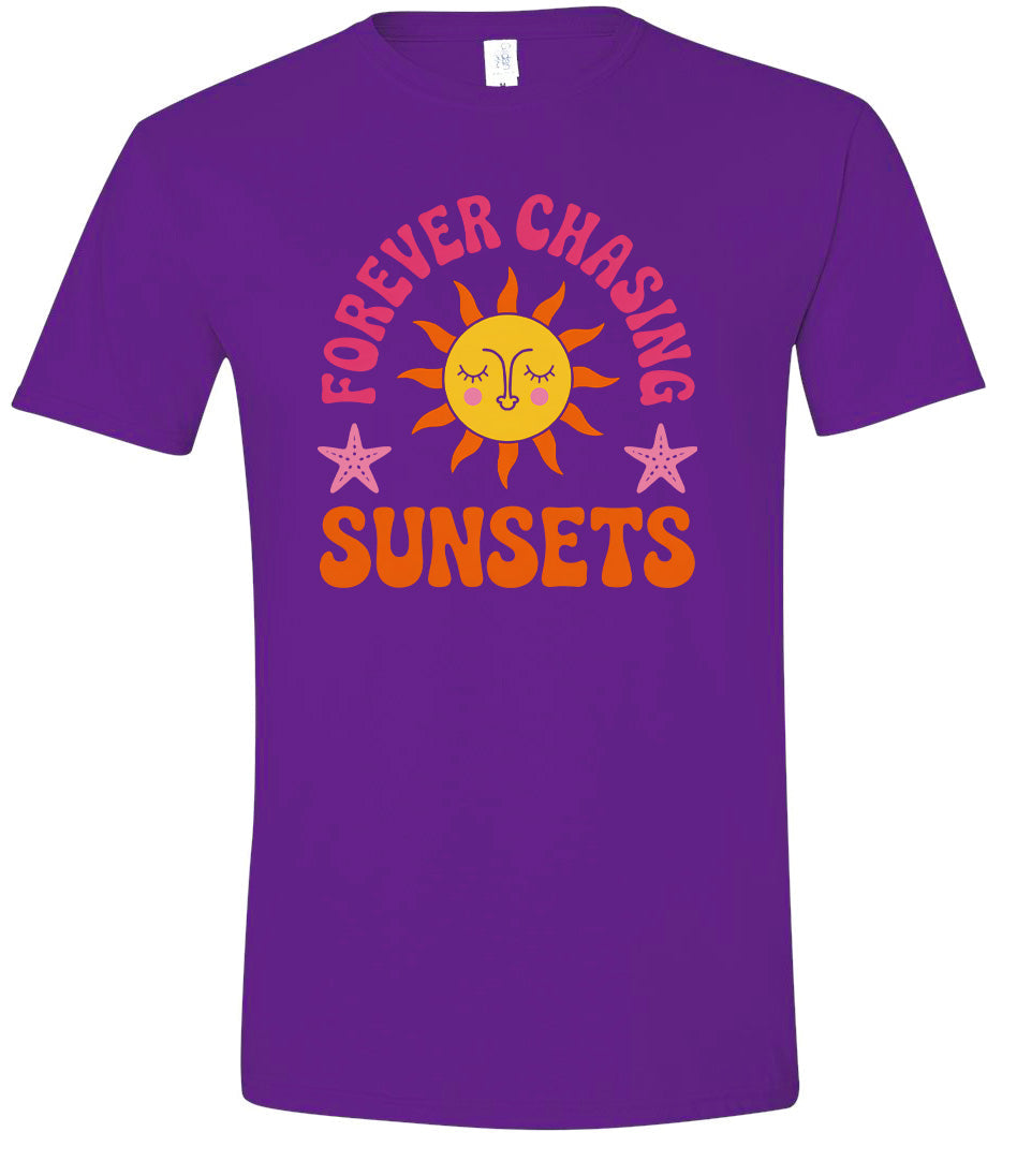Forever Chasing Sunsets Children's Gildan Soft Shirt