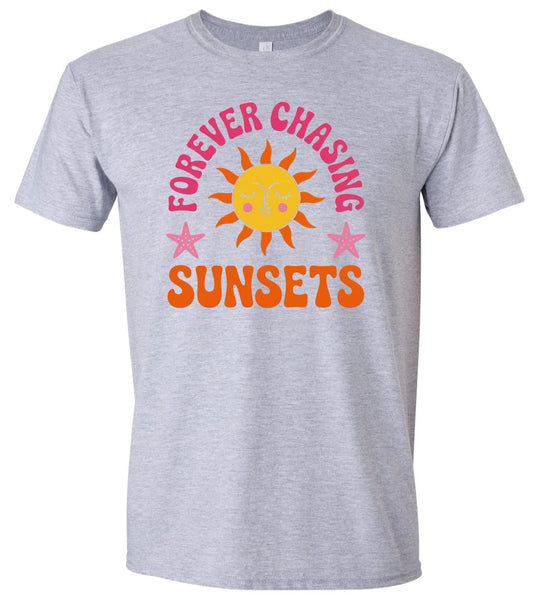 Forever Chasing Sunsets Children's Gildan Soft Shirt
