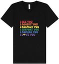 Load image into Gallery viewer, See Accept Support Pride Unisex V-Neck Shirt
