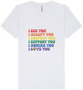 Load image into Gallery viewer, See Accept Support Pride Unisex V-Neck Shirt
