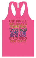 Load image into Gallery viewer, Bigger Problems Pride Women's Racerback Tank
