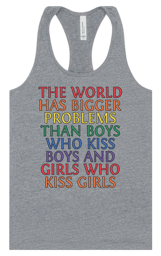 Bigger Problems Pride Women's Racerback Tank