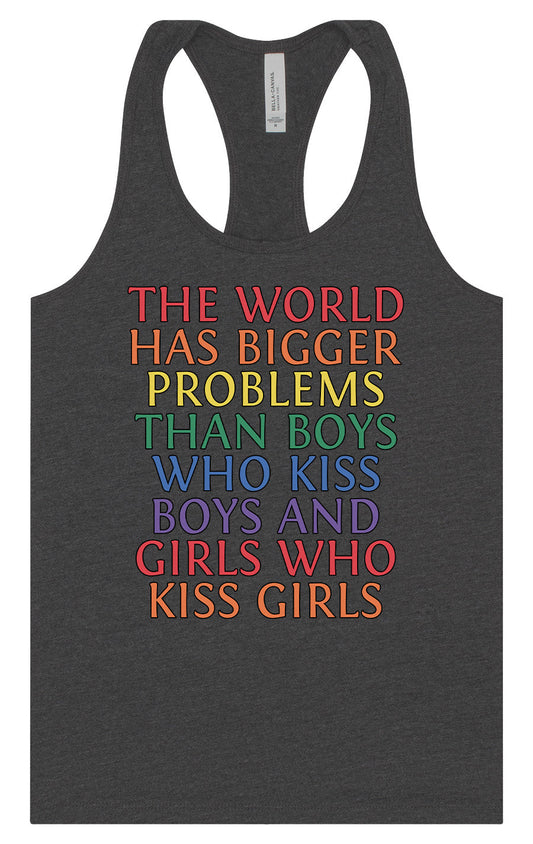 Bigger Problems Pride Women's Racerback Tank