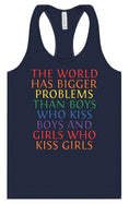 Load image into Gallery viewer, Bigger Problems Pride Women's Racerback Tank
