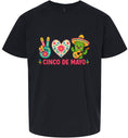 Load image into Gallery viewer, Peace Love Cinco de Mayo Children's Gildan Soft Shirt
