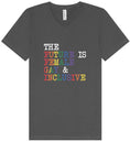 Load image into Gallery viewer, The Future is Female, Gay, and Inclusive Unisex V-Neck Shirt
