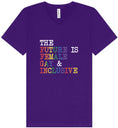 Load image into Gallery viewer, The Future is Female, Gay, and Inclusive Unisex V-Neck Shirt
