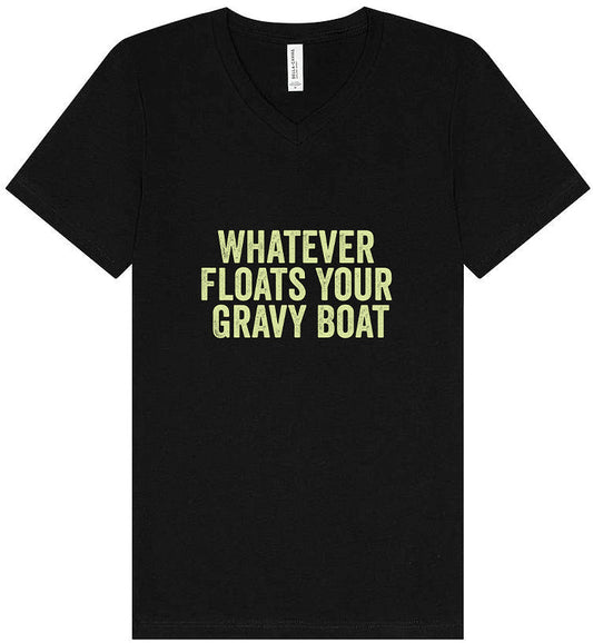 Floats Your Gravy Boat Unisex V-Neck Shirt