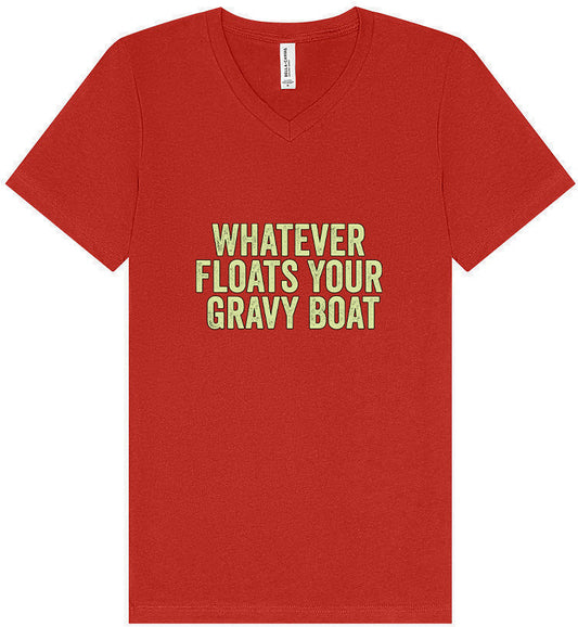 Floats Your Gravy Boat Unisex V-Neck Shirt
