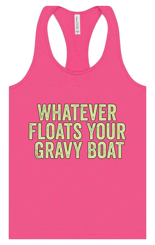 Floats Your Gravy Boat Women's Racerback Tank