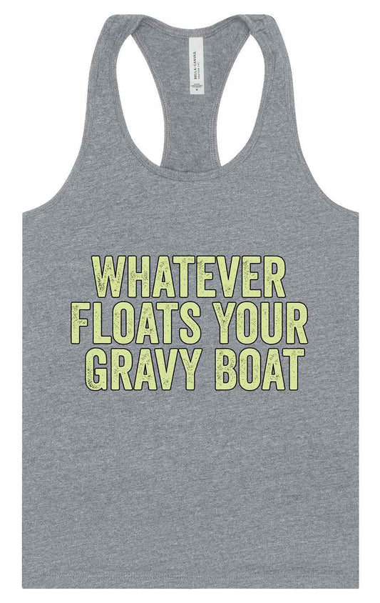 Floats Your Gravy Boat Women's Racerback Tank
