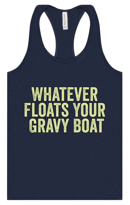 Floats Your Gravy Boat Women's Racerback Tank