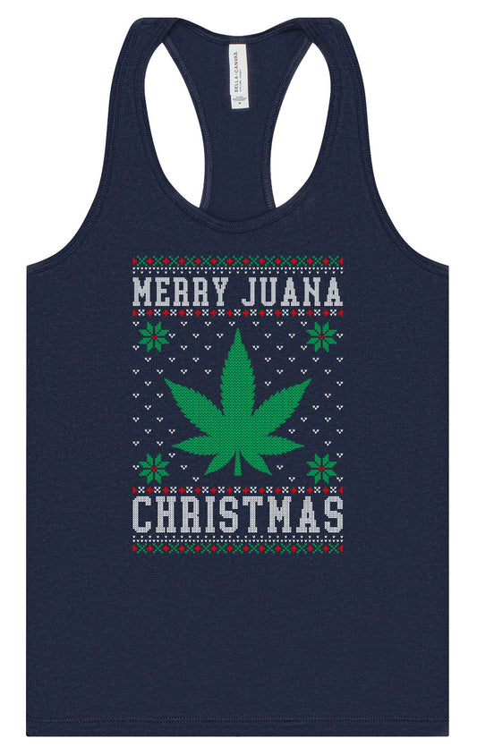 Merry Juana Christmas Women's Racerback Tank