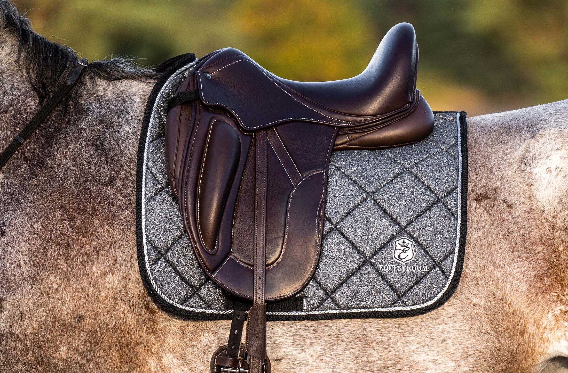 Stardust Grey Saddle Pad Set