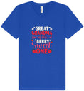 Load image into Gallery viewer, Great Grandma of the Berry Sweet One Unisex V-Neck Shirt
