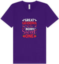 Load image into Gallery viewer, Great Grandma of the Berry Sweet One Unisex V-Neck Shirt
