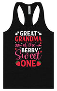 Load image into Gallery viewer, Great Grandma of the Berry Sweet One Women's Racerback Tank
