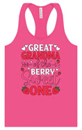 Load image into Gallery viewer, Great Grandma of the Berry Sweet One Women's Racerback Tank

