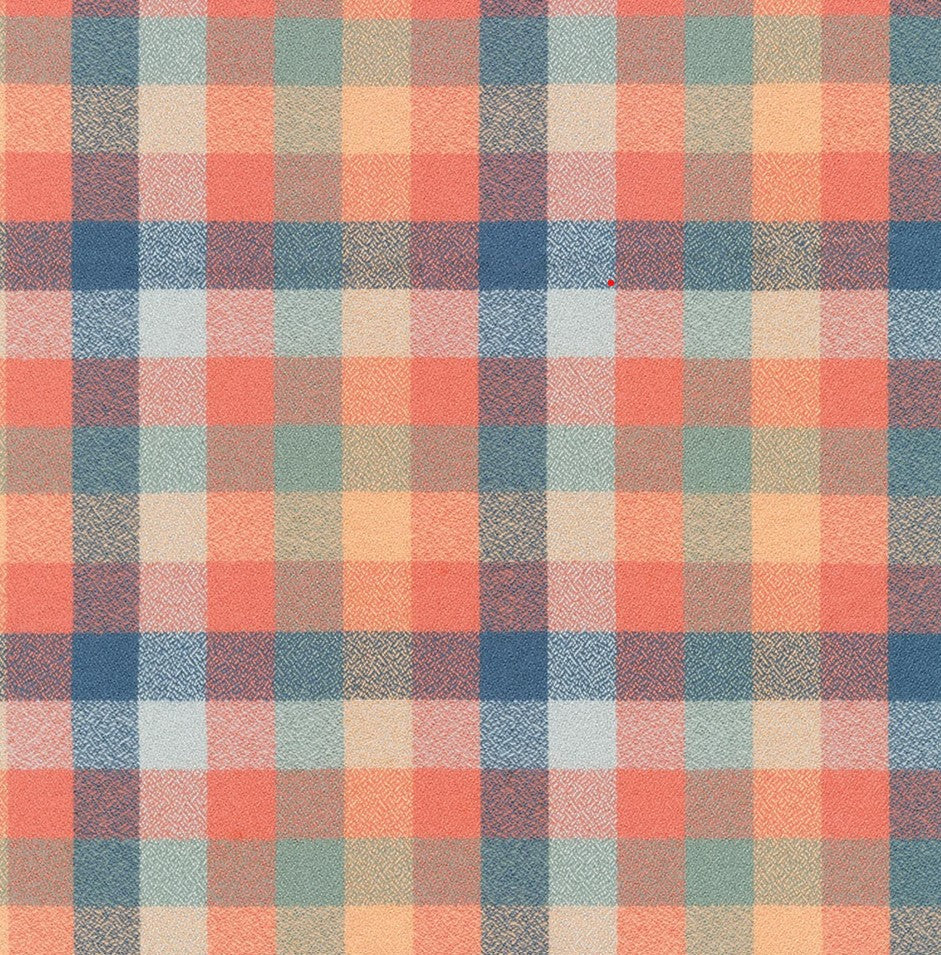 Plaid Bandana, Fall Bandana,  Winter Bandana, High Quality Luxe Fabric, Peach, Blue, Dog Bandana - Southlake Paws