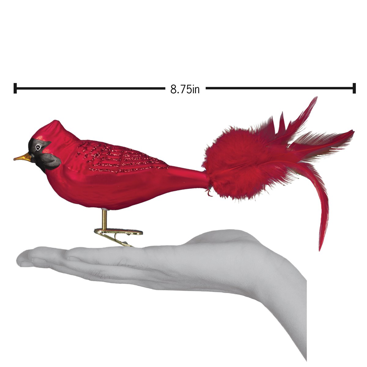 Large Red Cardinal Ornament - Southlake Paws