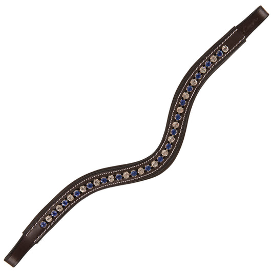 ExionPro Elegant Blue & Clear Crystal Browband