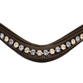 Load image into Gallery viewer, ExionPro Small Elegant Designer Blue, White Crystal Browband
