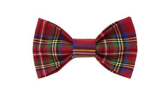 Plaid Bow Tie | Christmas Bow Tie | Holiday Bow Tie - Southlake Paws