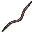 Load image into Gallery viewer, ExionPro Designer Clear Light Pink & Maroon linked Crystal Browband
