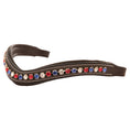 Load image into Gallery viewer, ExionPro Designer Red, Blue & White linked Crystal Browband
