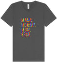 Load image into Gallery viewer, Tie Dye Mom Bruh Unisex V-Neck Shirt
