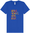 Load image into Gallery viewer, Tie Dye Mom Bruh Unisex V-Neck Shirt
