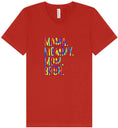 Load image into Gallery viewer, Tie Dye Mom Bruh Unisex V-Neck Shirt
