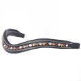 Load image into Gallery viewer, ExionPro Elegant Soft Padded Light Peach, Burgundy, Topaz Colored Crystal Browband

