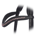 Load image into Gallery viewer, ExionPro Elegant Soft Padded Light Rose, Light Amethyst Colored Crystal Browband
