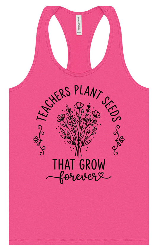 Teachers Plant Seeds Women's Racerback Tank