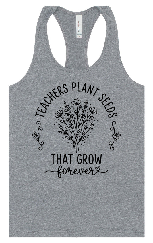 Teachers Plant Seeds Women's Racerback Tank