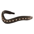 Load image into Gallery viewer, ExionPro Elegant Soft Padded Clear Crystal, Burgundy Colored Crystal Browband

