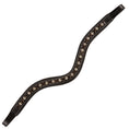 Load image into Gallery viewer, ExionPro Elegant Soft Padded Clear Crystal, Burgundy Colored Crystal Browband
