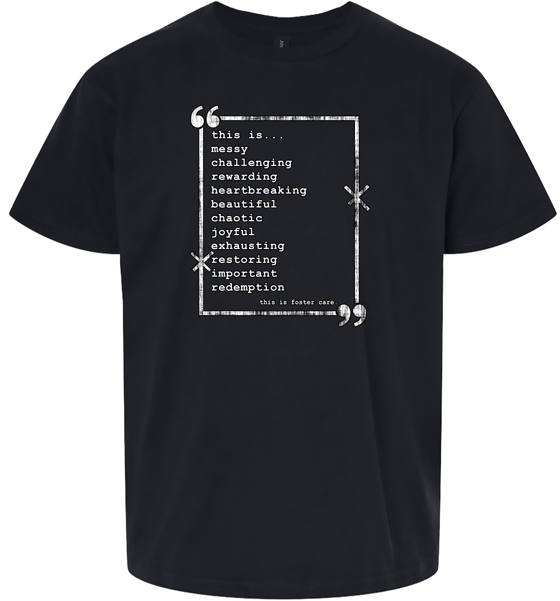 This is Foster Care Children's Gildan Soft Shirt