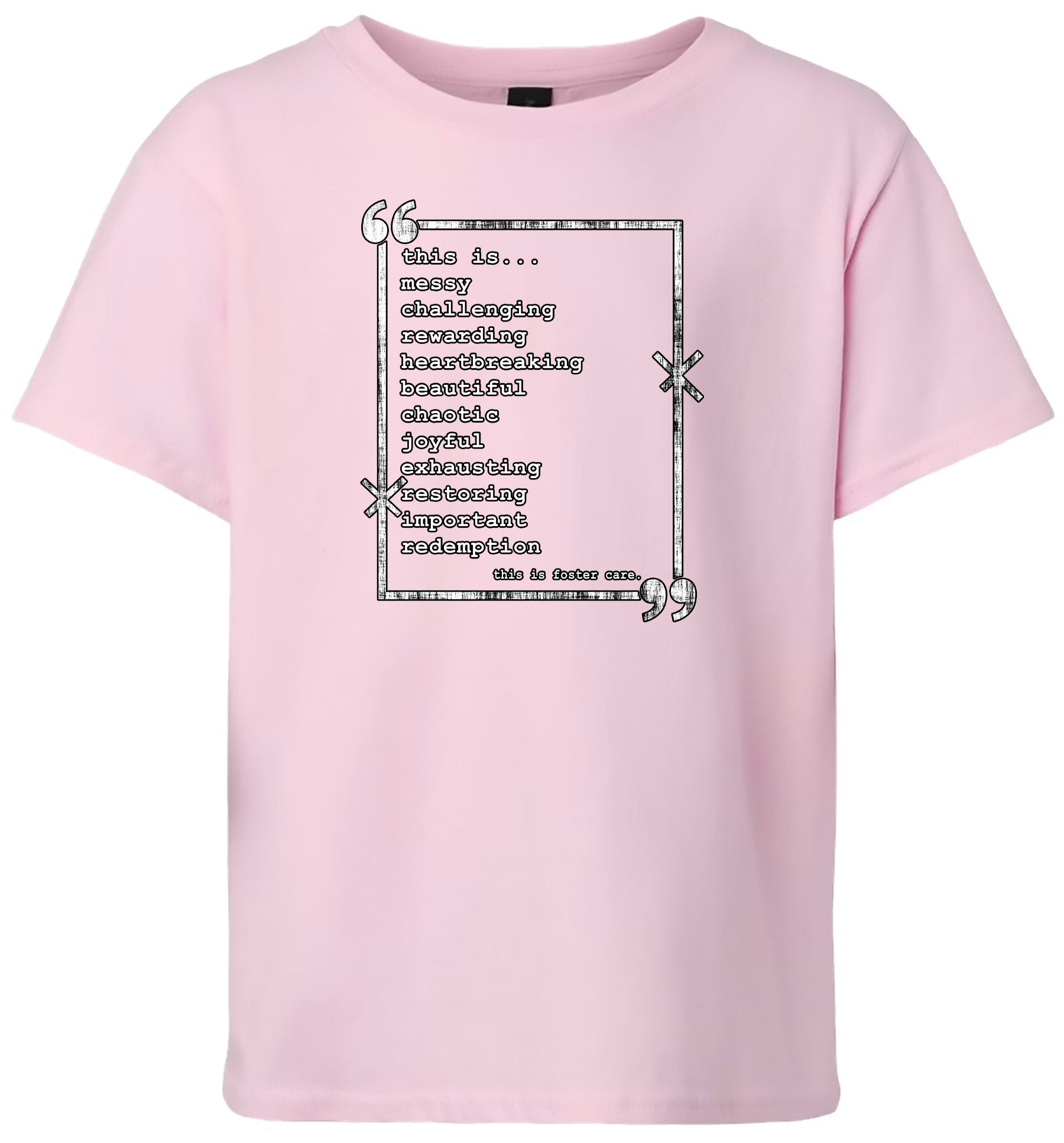 This is Foster Care Children's Gildan Soft Shirt