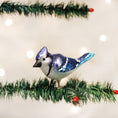 Load image into Gallery viewer, Bright Blue Jay Ornament - Southlake Paws

