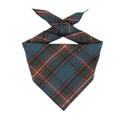 Plaid Bandana, Fall Bandana, , Winter Bandana, High Quality Fabric, Blue