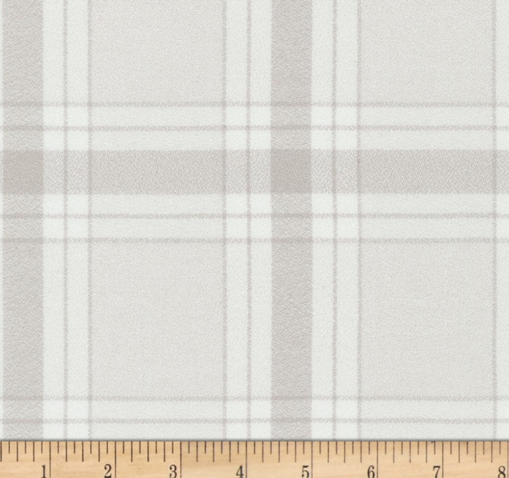 Plaid Bandana, Fall Bandana,  Winter Bandana, High Quality Luxe Fabric, Cream, Beige - Southlake Paws