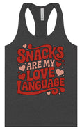 Load image into Gallery viewer, Snacks are My Love Language Women's Racerback Tank
