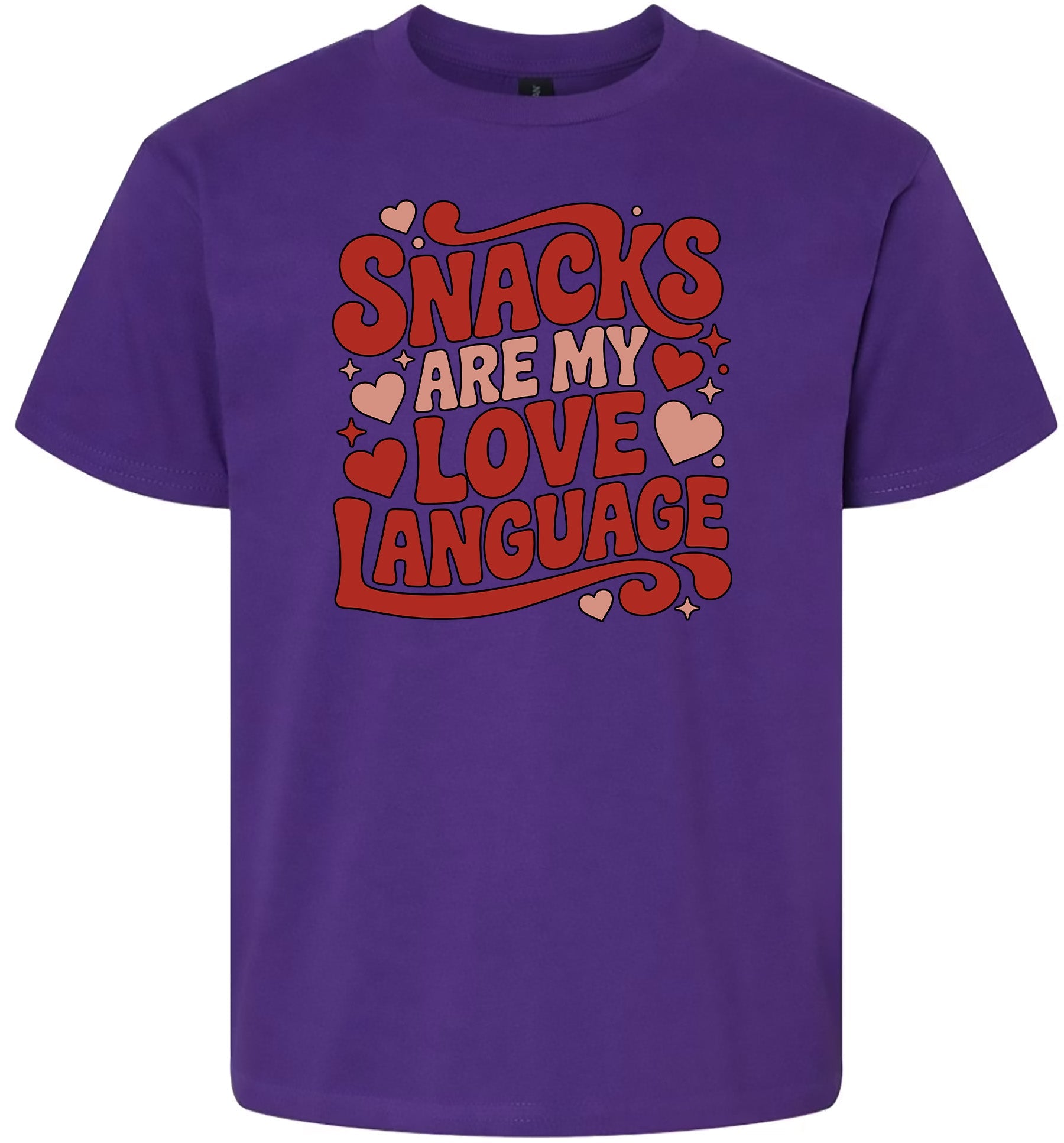 Snacks are My Love Language Children's Gildan Soft Shirt