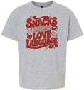Load image into Gallery viewer, Snacks are My Love Language Children's Gildan Soft Shirt
